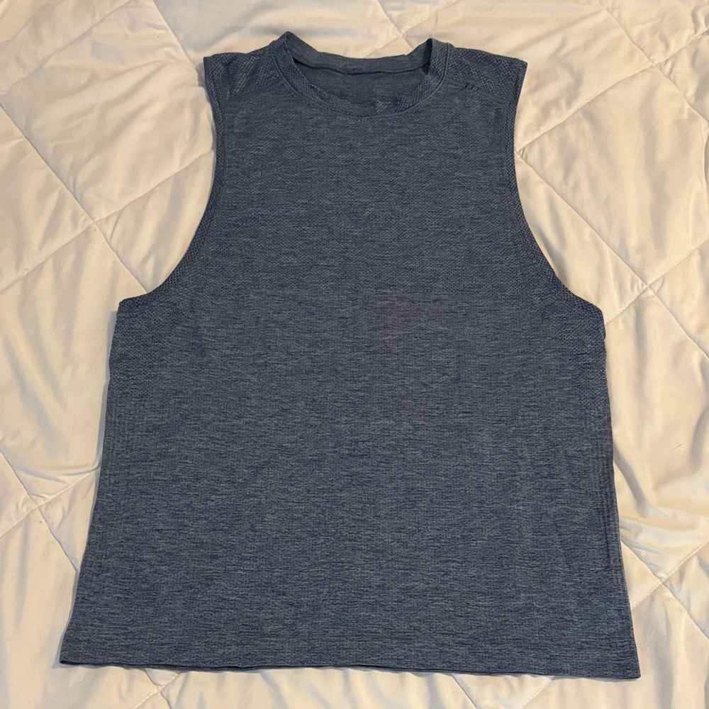 lululemon athletica Heathered Navy Tank Top